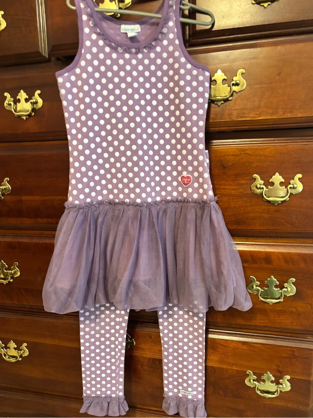 Naartjie kids 2 piece set leggings and tunic size 7